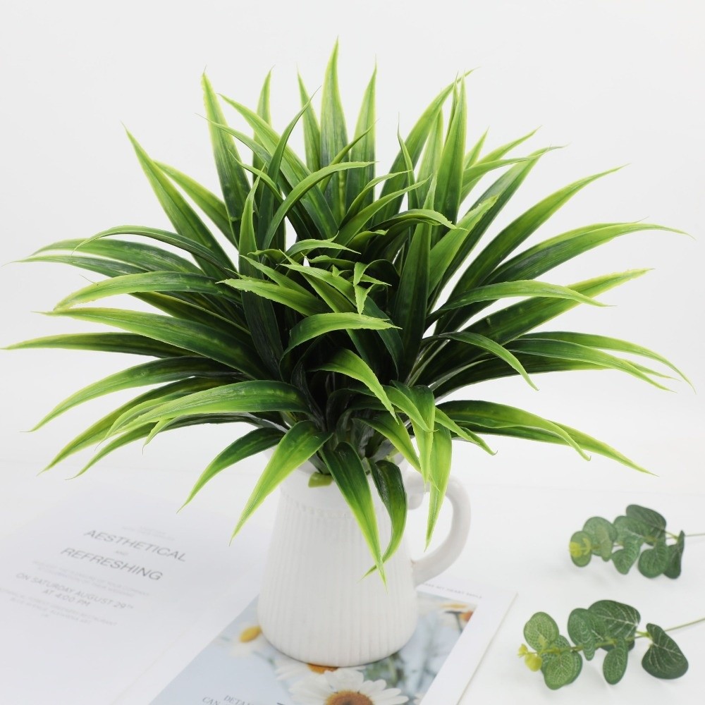 Spider Plant Hanging - Realistische 42cm kunstmatige orchideeënbladeren DIY plastic
